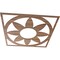 Ekena Millwork Blume Wood Fretwork Pierced Ceiling Medallion, Walnut, 32"OD x 11 1/8"ID x 1/4"T CMWP32X32X0250BLWA - alternate 4